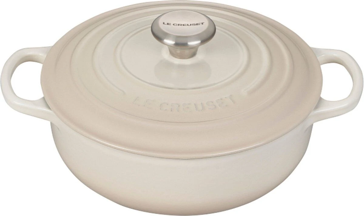 Le Creuset Signature sauteuse ø 24 cm gietijzer Meringue Le Creuset Signature Sauteuse ø 24 Cm Gietijzer Meringue -Le Creuset