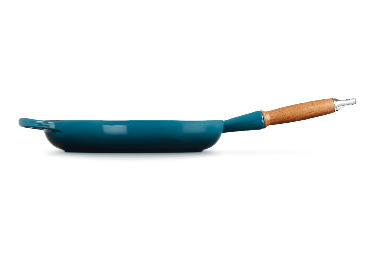 Le Creuset koekenpan rond met open greep ø 28 cm gietijzer deep teal Le Creuset Koekenpan Rond Met Open Greep ø 28 Cm Gietijzer Deep Teal -Le Creuset 20258286420422 00002 1