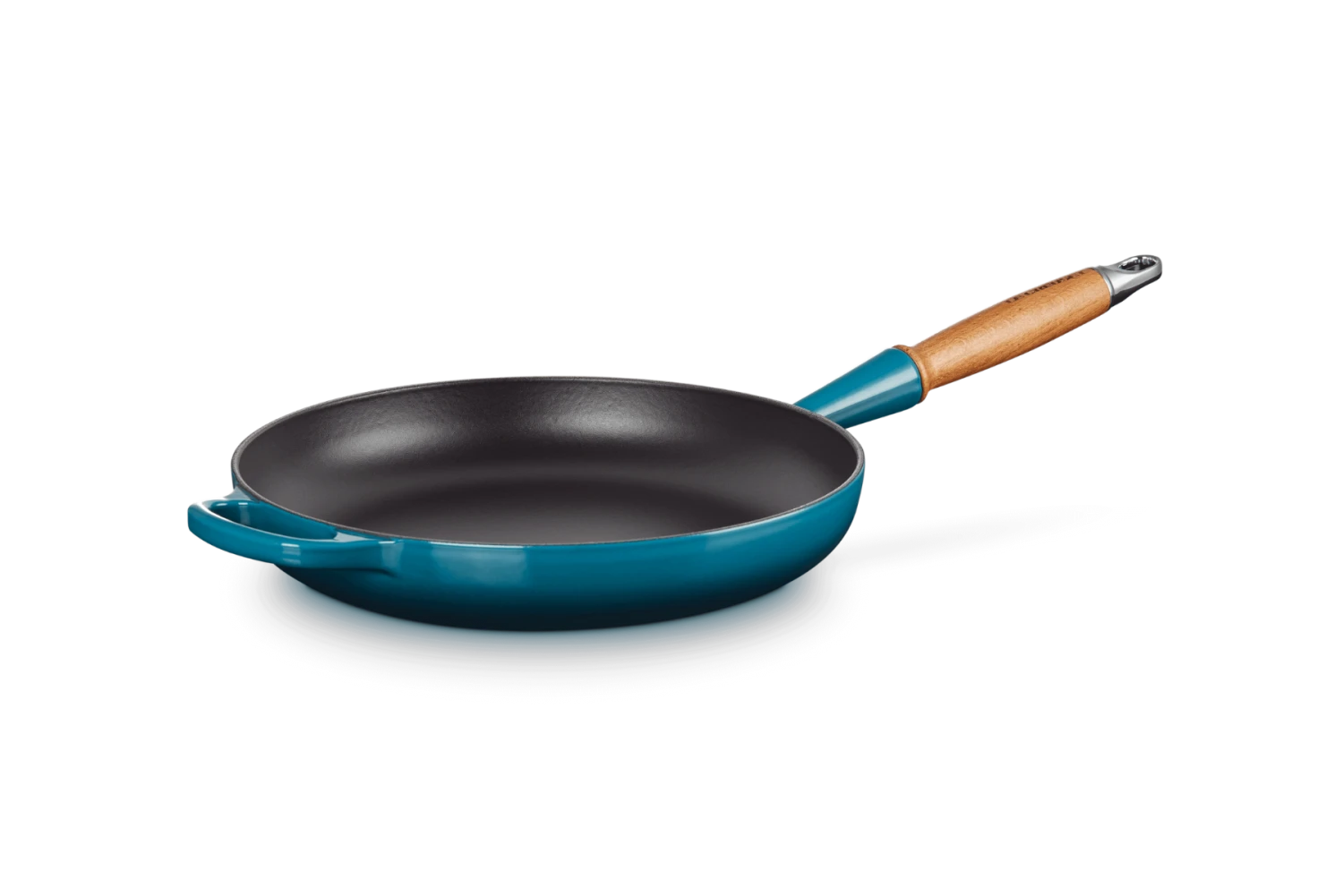 Le Creuset koekenpan rond met open greep ø 28 cm gietijzer deep teal Le Creuset Koekenpan Rond Met Open Greep ø 28 Cm Gietijzer Deep Teal -Le Creuset 20258286420422 00003 1