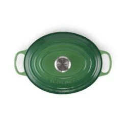 Le Creuset Signature Braadpan Ovaal 4,7 Liter ø 29 Cm Gietijzer Bamboo -Le Creuset 21178294082430 le creuset bamboo signature cast iron 29cm oval casserole green additional 2 1500x1500 1