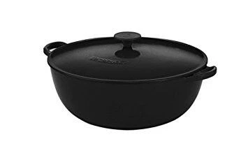 Le Creuset wok-braadpan 4,1 liter ø 26 cm gietijzer mat zwart Le Creuset Wok-braadpan 4,1 Liter ø 26 Cm Gietijzer Mat Zwart -Le Creuset