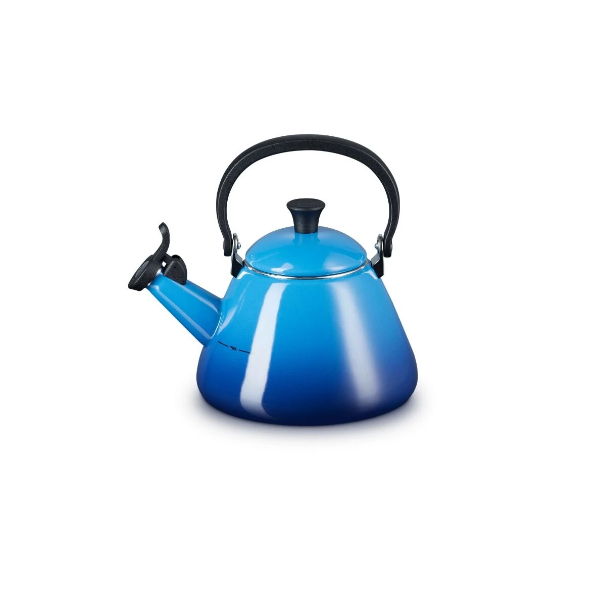 Le Creuset Kone fluitketel 1,6 liter staal Azure Le Creuset Kone Fluitketel 1,6 Liter Staal Azure -Le Creuset 40101022200000