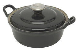 Le Creuset Faitout Braadpan Met Plaatstalen Deksel 1,3 Liter ø 20 Cm Gietijzer Zwart