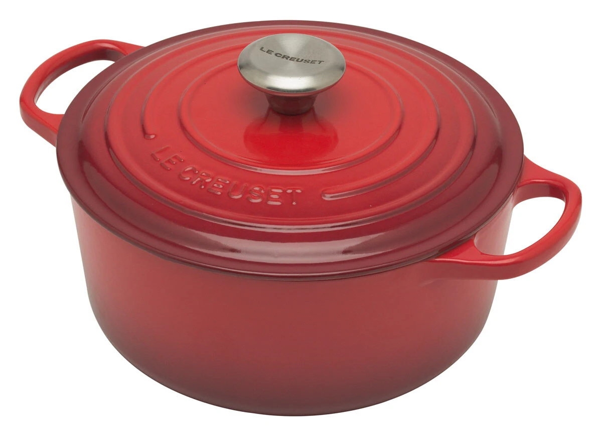 Le Creuset Signature braadpan 4,2 liter ø 24 cm gietijzer kersrood Le Creuset Signature Braadpan 4,2 Liter ø 24 Cm Gietijzer Kersrood -Le Creuset 5780 60197 1