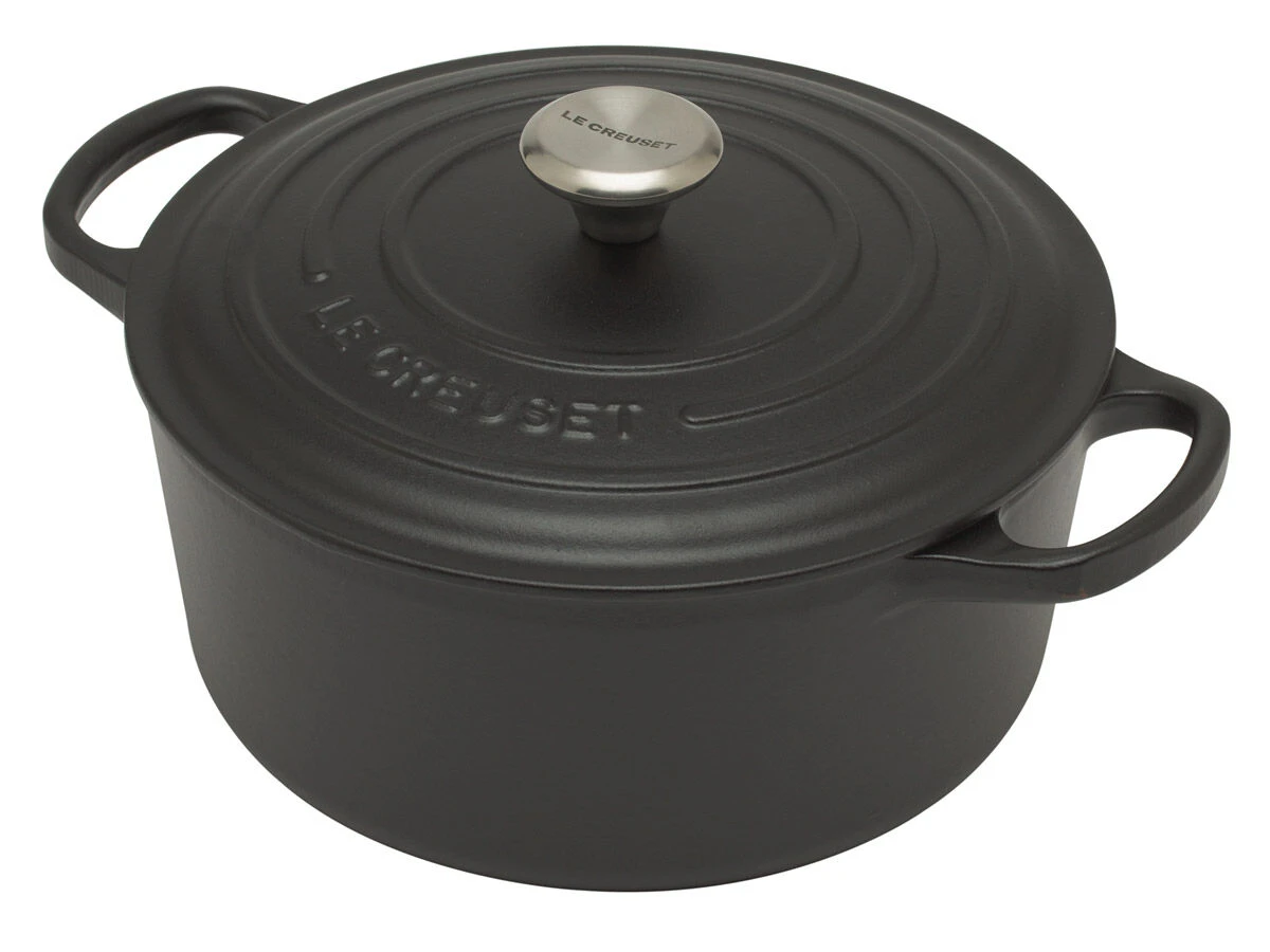 Le Creuset Signature braadpan 3,3 liter ø 22 cm gietijzer matzwart Le Creuset Signature Braadpan 3,3 Liter ø 22 Cm Gietijzer Matzwart -Le Creuset 7836 62526 1