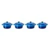 Le Creuset Minipan ø 10 Cm Aardewerk Azure 4 Stuks 2 Le Creuset Minipan ø 10 Cm Aardewerk Azure 4 Stuks -Le Creuset 79212102200100
