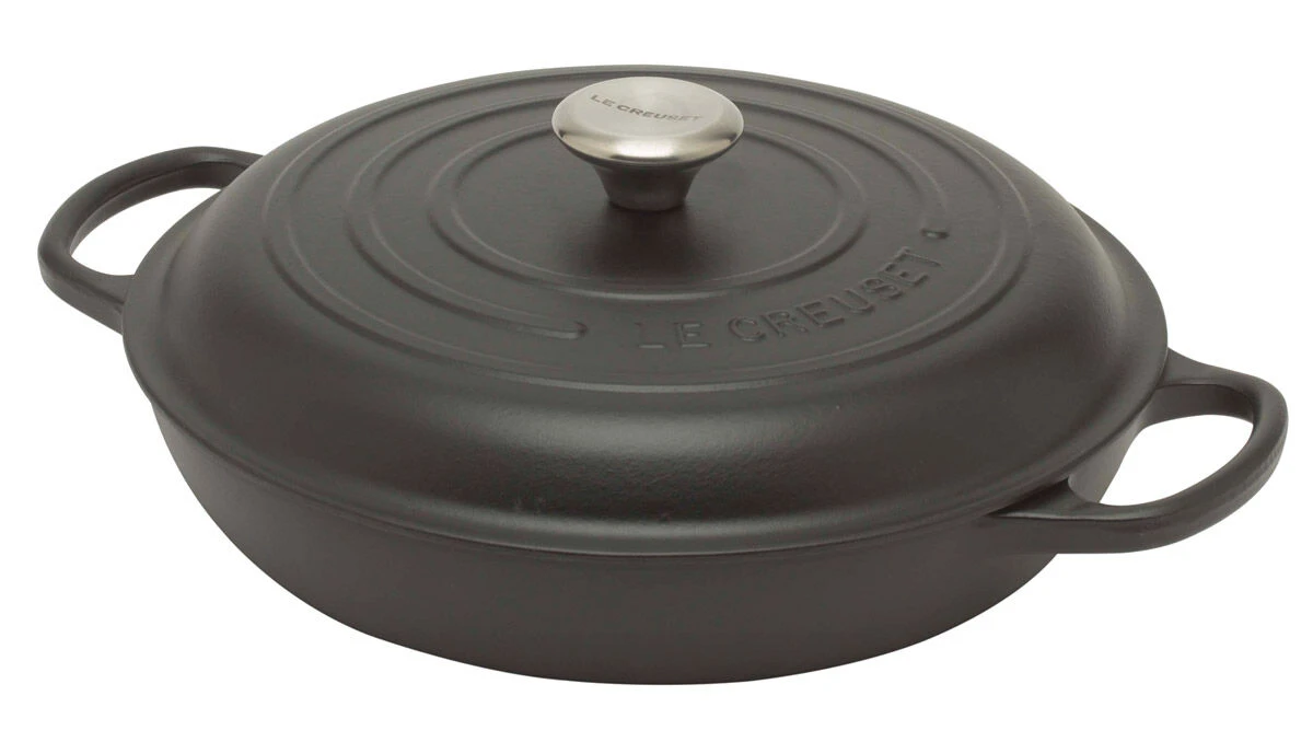Le Creuset multifunctionele braadpan 3,2 liter ø 30 cm gietijzer matzwart Le Creuset Multifunctionele Braadpan 3,2 Liter ø 30 Cm Gietijzer Matzwart -Le Creuset 8393 71111 1