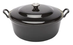 Le Creuset Faitout Braadpan Met Plaatstalen Deksel 7,8 Liter ø 32 Cm Gietijzer Zwart