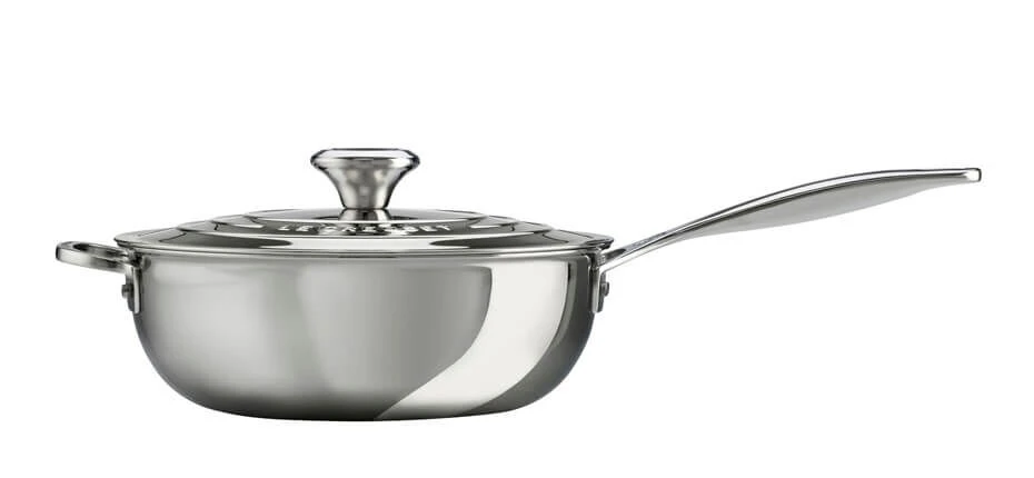 Le Creuset RVS Plus sauteerpan met anti-aanbaklaag en deksel ø 24 cm rvs Le Creuset RVS Plus Sauteerpan Met Anti-aanbaklaag En Deksel ø 24 Cm Rvs -Le Creuset 96601424001700 sautepfanner