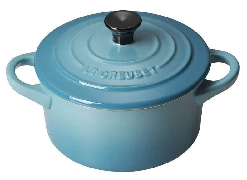 Le Creuset minipan ø 10 cm aardewerk Caribbean blue Le Creuset Minipan ø 10 Cm Aardewerk Caribbean Blue -Le Creuset aardewerken mini braadpan in caribbean blue 10cm 0 25l 1