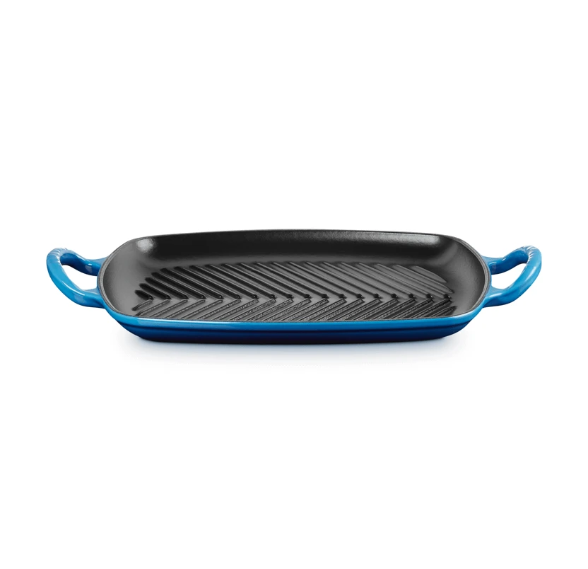 Le Creuset rechthoekige grill 30 cm gietijzer Azure Le Creuset Rechthoekige Grill 30 Cm Gietijzer Azure -Le Creuset au2