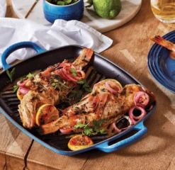 Le Creuset Rechthoekige Grill 30 Cm Gietijzer Azure 5 Le Creuset Rechthoekige Grill 30 Cm Gietijzer Azure -Le Creuset azu4