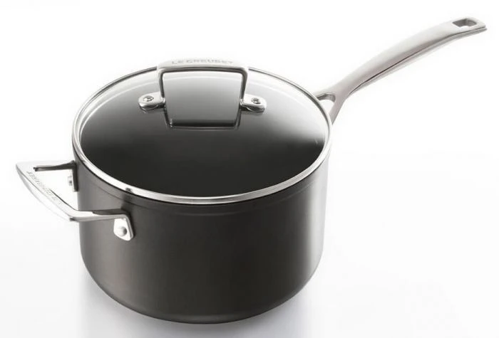 Le Creuset Les Forgées steelpan met glasdeksel 2,8 liter ø 18 cm aluminium Le Creuset Les Forgées Steelpan Met Glasdeksel 2,8 Liter ø 18 Cm Aluminium -Le Creuset cazo con tapa 18cm aluminio antiadherente le creuset 1