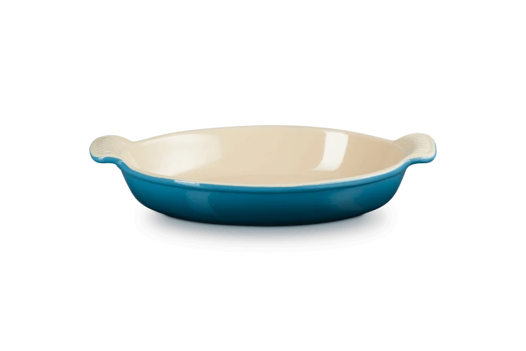 Le Creuset ovenschaal ovaal 28 cm aardewerk Deep Teal Le Creuset Ovenschaal Ovaal 28 Cm Aardewerk Deep Teal -Le Creuset deep teal 1