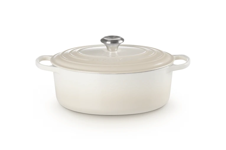 Le Creuset Signature braadpan ovaal 4,7 liter ø 29 cm gietijzer Meringue Le Creuset Signature Braadpan Ovaal 4,7 Liter ø 29 Cm Gietijzer Meringue -Le Creuset gietijzeren ovale braadpan in meringue 29cm 4 7l 5 1612772610