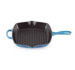 Le Creuset Vierkante Grill 30 Cm Gietijzer Azure