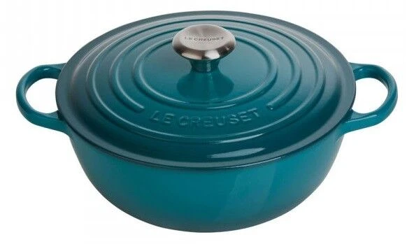 Le Creuset wok-braadpan 5,3 liter ø 26 cm gietijzer Deep Teal Le Creuset Wok-braadpan 5,3 Liter ø 26 Cm Gietijzer Deep Teal -Le Creuset la marmite 26 cm deep teal le creuset 21114266420430.1518806095