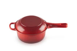 Le Creuset 2-in-1 Steelpan 2,3 Liter ø 22 Cm Gietijzer Kersrood -Le Creuset lc 20200512 fr ps fs 25044220602460 001