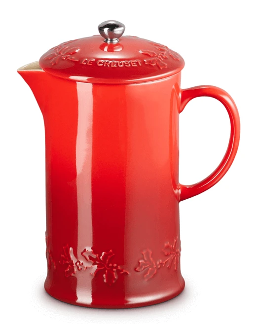 Le Creuset Holly Collectie cafetière 800 ml aardewerk kersrood Le Creuset Holly Collectie Cafetière 800 Ml Aardewerk Kersrood -Le Creuset lc 20200612 zs ps fs 60706080601503 001