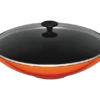 Le Creuset Wok Met Glazen Deksel 4,5 Liter ø 36 Cm Gietijzer Vulcanique