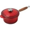 Le Creuset Sauspan Met Deksel En Houten Steel ø 18 Cm Gietijzer Kersrood 2 Le Creuset Sauspan Met Deksel En Houten Steel ø 18 Cm Gietijzer Kersrood -Le Creuset le creuset kasserolle cerise stoebejern 18 l