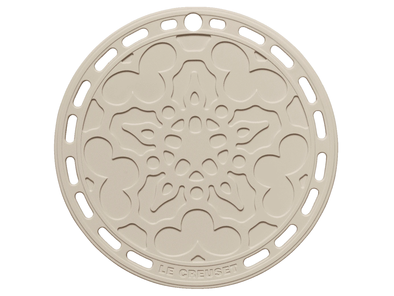 Le Creuset pannenonderzetter ø 20 cm silicone Meringue Le Creuset Pannenonderzetter ø 20 Cm Silicone Meringue -Le Creuset le creuset onderzetter