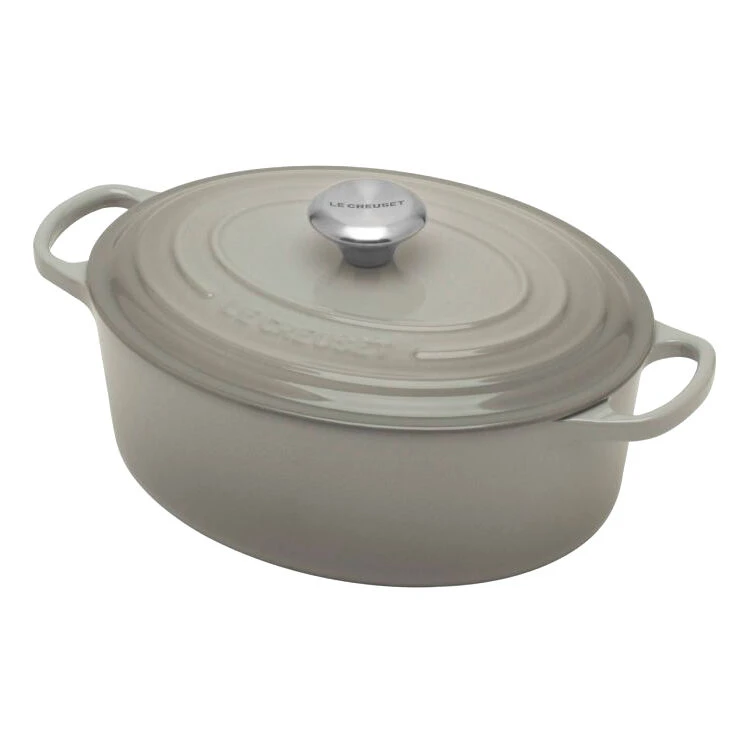 Le Creuset Signature Braadpan Ovaal 6,3 Liter ø 31 Cm Gietijzer Mist Gray