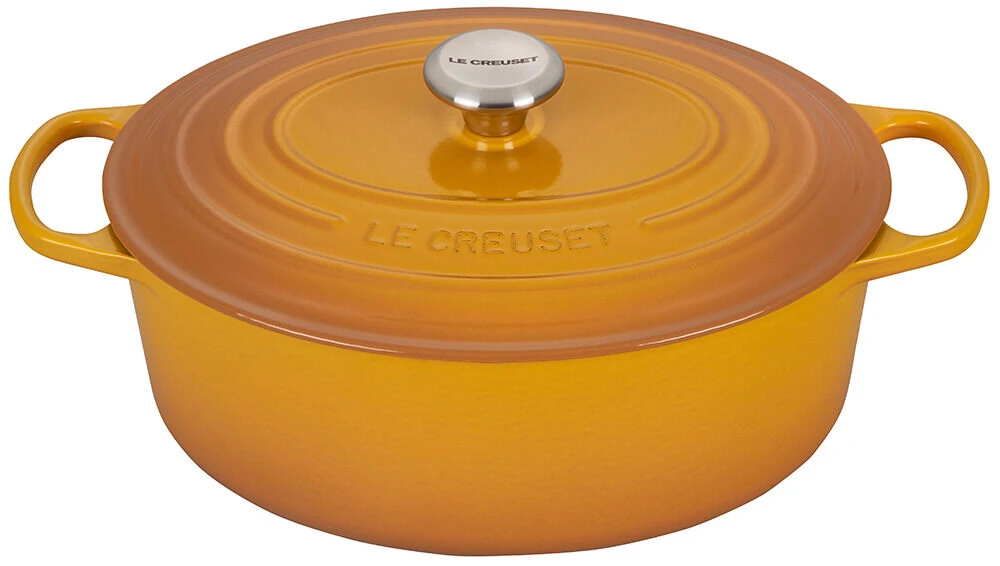 Le Creuset Signature braadpan ovaal 6,3 liter ø 31 cm gietijzer Nectar Le Creuset Signature Braadpan Ovaal 6,3 Liter ø 31 Cm Gietijzer Nectar -Le Creuset ls2502 31672ss