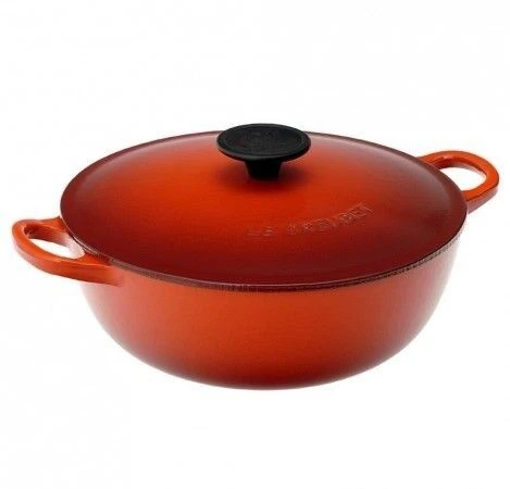 Le Creuset wok-braadpan 4,1 liter ø 26 cm gietijzer kersrood Le Creuset Wok-braadpan 4,1 Liter ø 26 Cm Gietijzer Kersrood -Le Creuset marmite red 1000 1