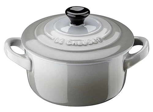 Le Creuset minipan ø 10 cm aardewerk mist grey Le Creuset Minipan ø 10 Cm Aardewerk Mist Grey -Le Creuset mini cocotte le creuset ceramica gres mistgrey 1