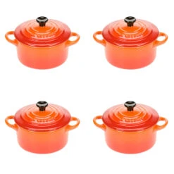 Le Creuset Minipan ø 10 Cm Aardewerk Vulcanique 4 Stuks