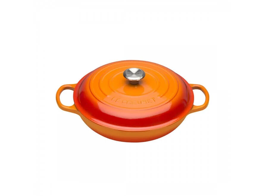 Le Creuset multifunctionele braadpan met zwarte binnenzijde ø 30 cm gietijzer vulcanique Le Creuset Multifunctionele Braadpan Met Zwarte Binnenzijde ø 30 Cm Gietijzer Vulcanique -Le Creuset vulcany 1